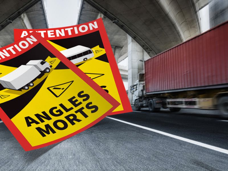 Autocolantes ângulo morto